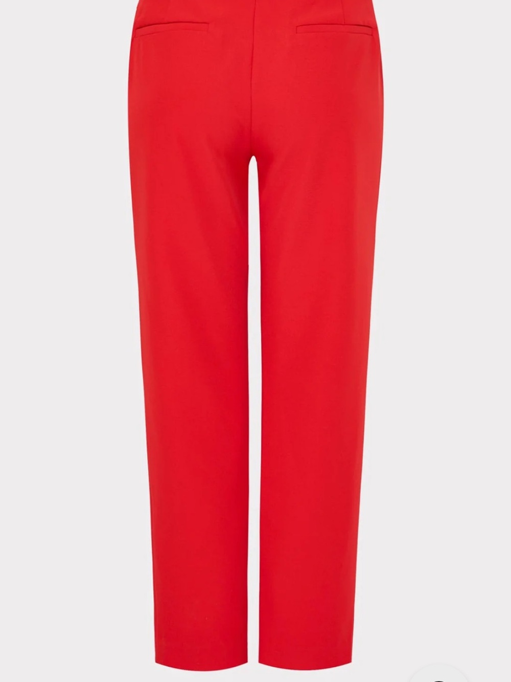 Milly Bold Red Cropped Straight Pants